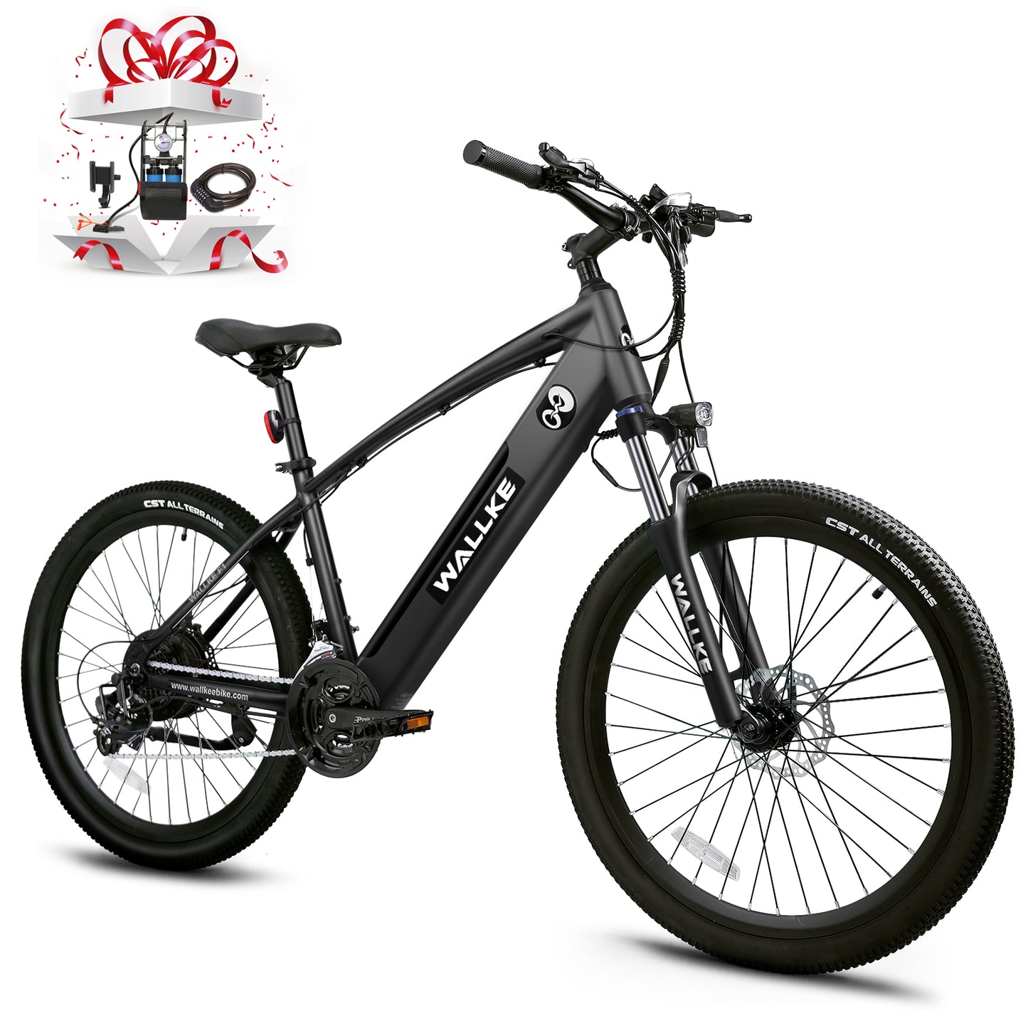 Wallke F1 Electric Bike with 26*2.1 Inch Tires